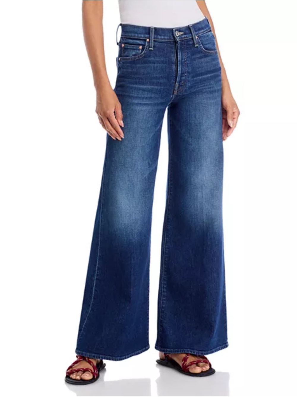 Mother Superior Tomcat Roller Skimp Wide Leg Jeans Perfectly Imperfect Size 31